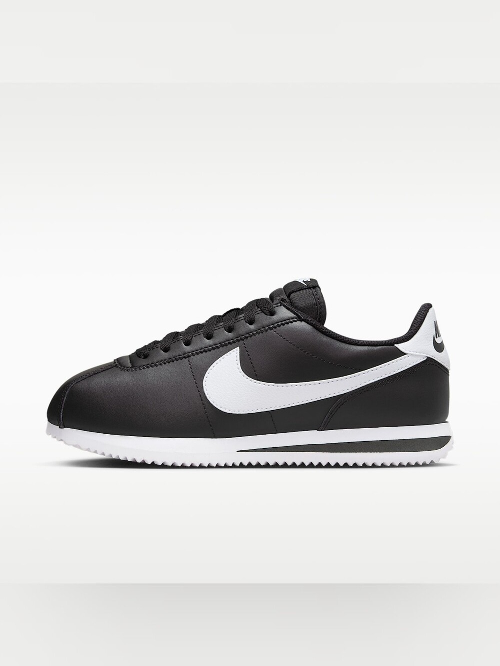 NWOT [Nike] Women's Cortez Sneakers in Black Leather, Size 8